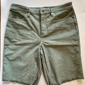 Carve Designs Oahu 10" corduroy shorts olive green size 8